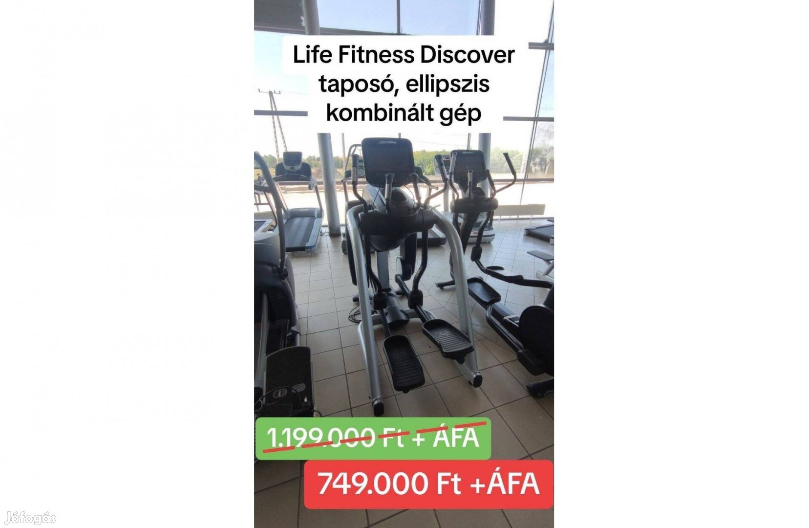 Life Fitness Discover taposó,ellipszis kombinált gép