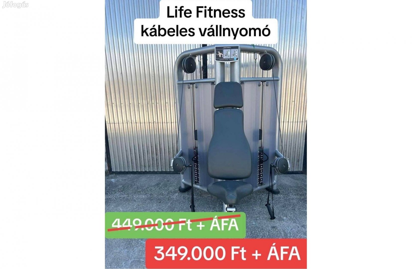 Life Fitness kábeles vállnyomó