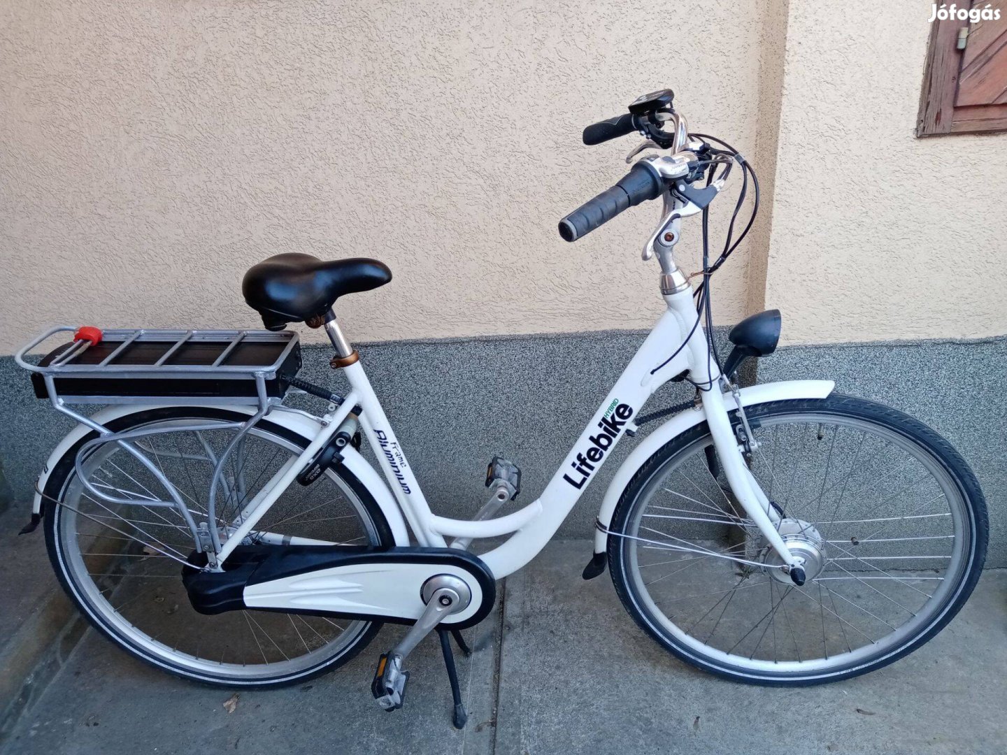 Lifebike fehér elektromos kerékpár pedelec ebike e-bike garanciával