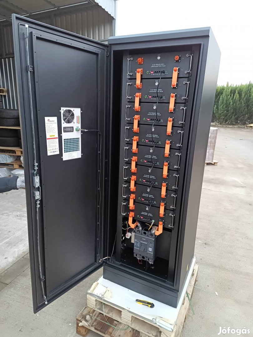Lifepo4 Energiatároló 40kWh,akkumulátor,vasfoszvát,napelem,i