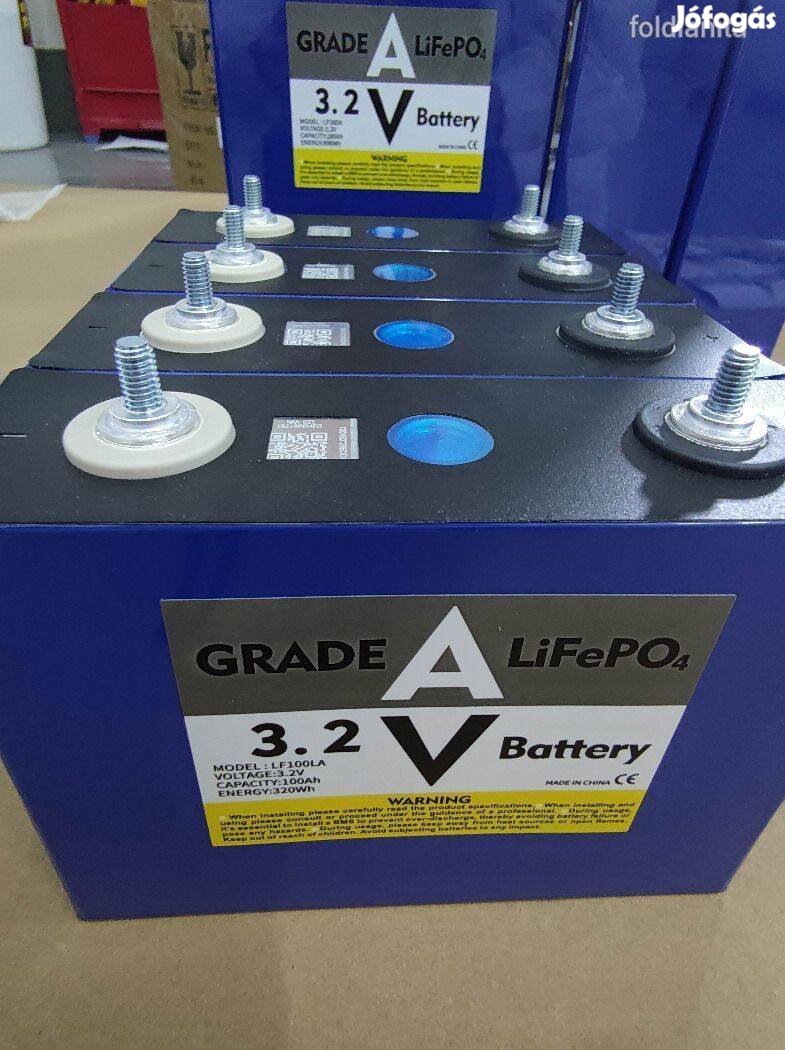 Lifepo4 Lítium vas-szulfát akkumulátorcella 3.2V 105Ah, 230Ah