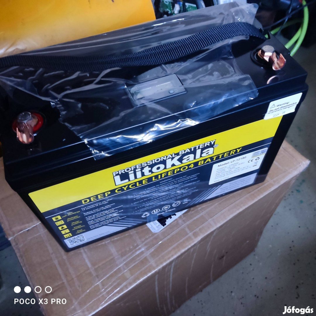 Lifepo4 akku 12v 180ah új foxpostal is