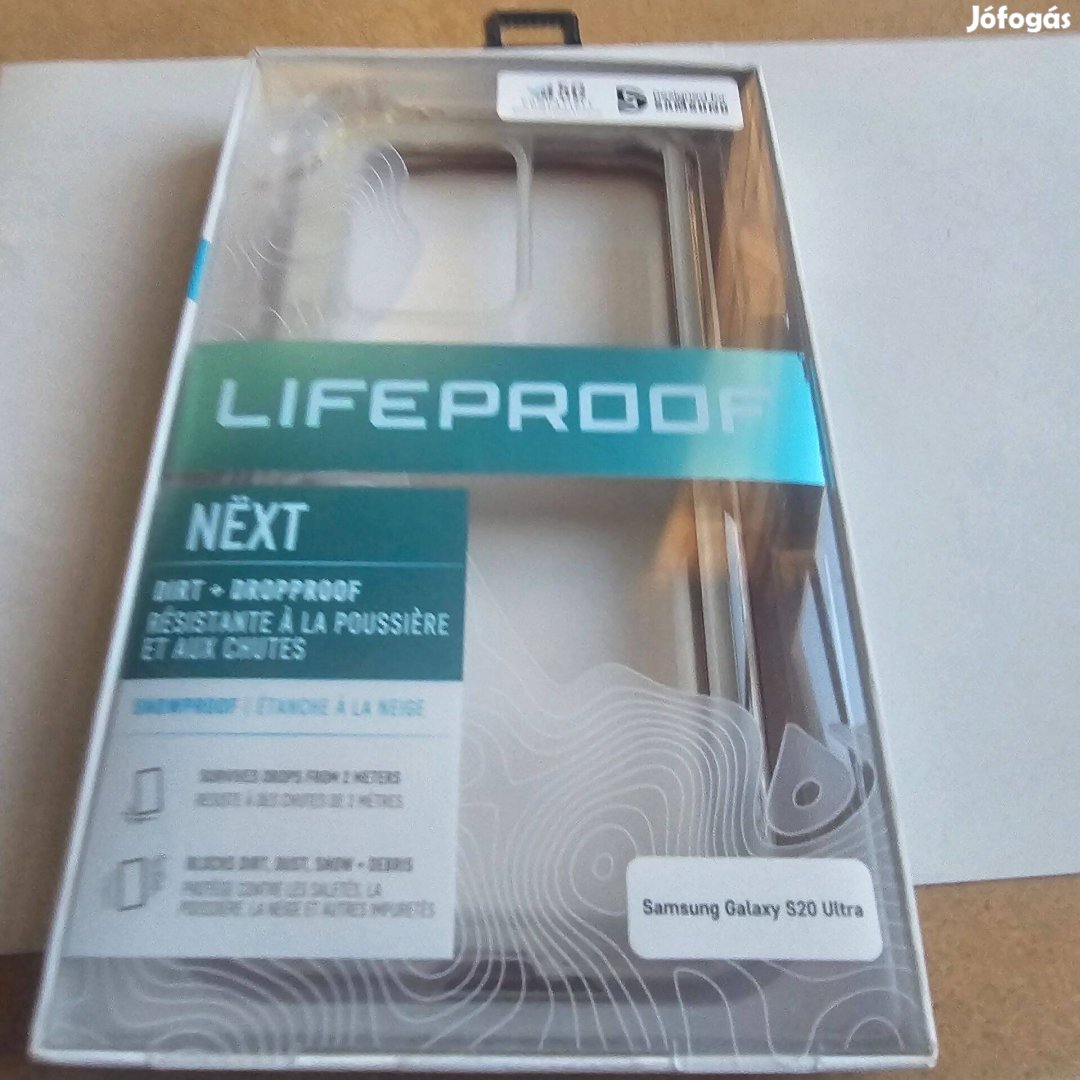 Lifeproof Next Samsung Galaxy S20 Ultra ütésálló hátlap tok - átlátszó