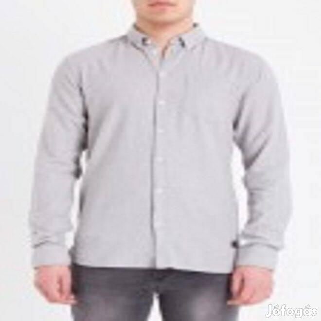 Light grey Button down Dress shirt Minimum