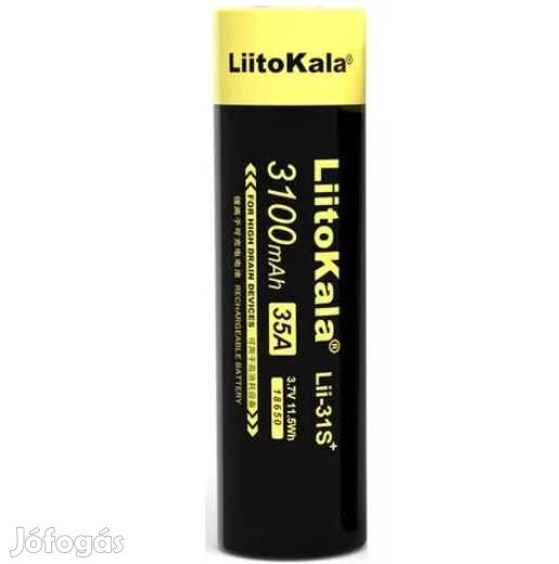 LiitoKala Lii31S 3100mAh 35A 18650 Akkumulátor Hegeszthető49