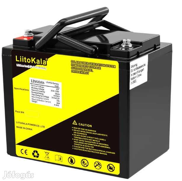 Liitokala 12V-os Lifepo4 Munka Akkumulátor 32Ah (5941)