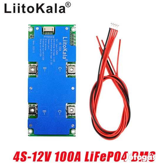 Liitokala BMS 4S 12V 100A  Lifepo4 Akku Pakkokhoz  (5842)