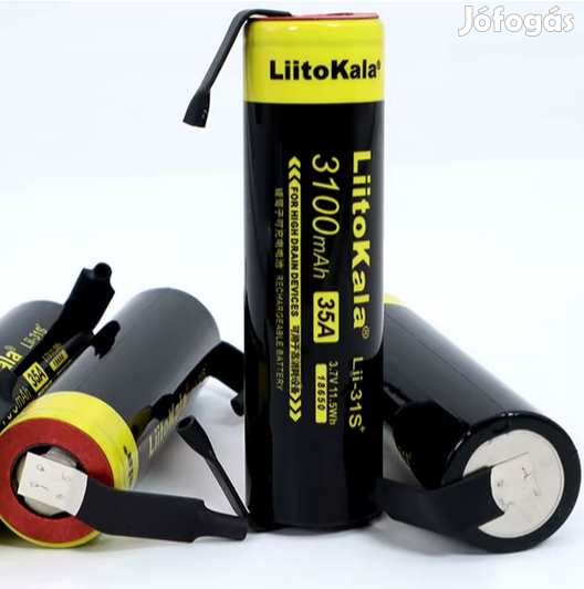 Liitokala LII31S 3100mAh 35A 18650 Cella Hegesztett füllel(5898)