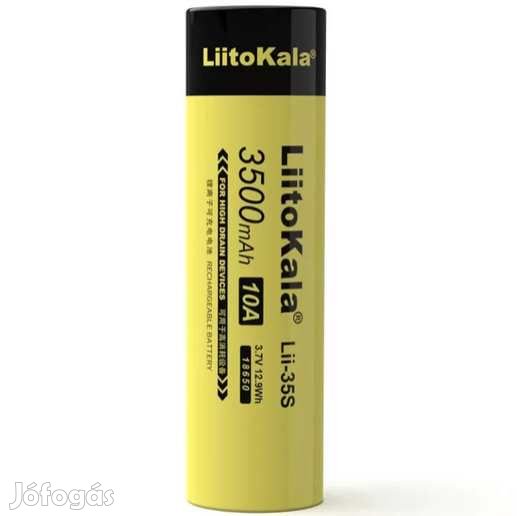 Liitokala Lii35S 3500mAh 10A 18650 Akkumulátor Hegeszthető(4998)