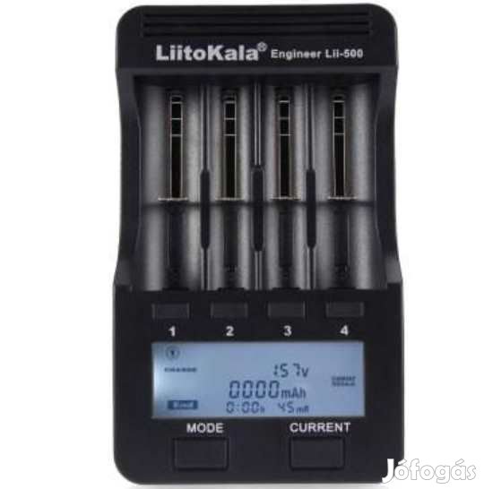 Liitokala Lii-500 Akkumulátor Smart töltő teszt funkcióval(5450)