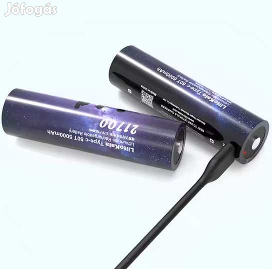 Liitokala Lii-50T Li-ion 3.7V 21700 5000mAh USB-C  (5650)