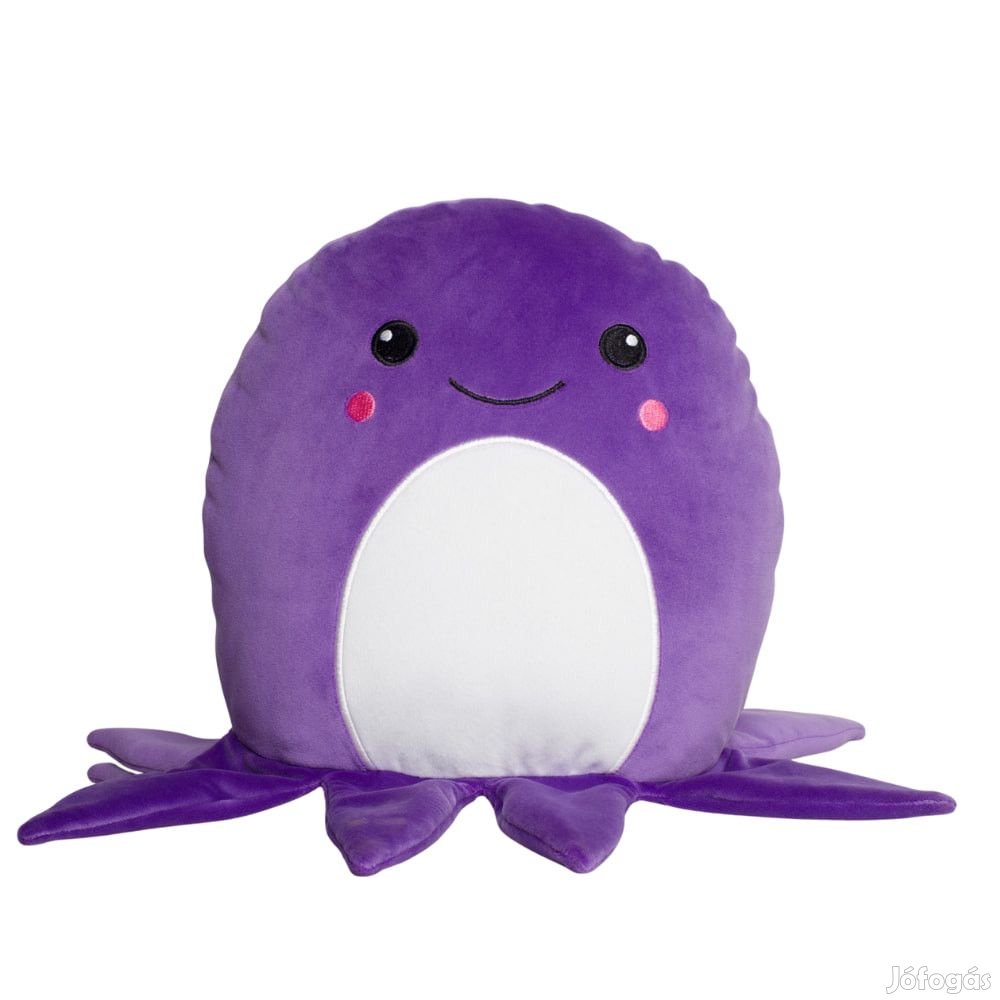 Lila-fehér plüss octopus