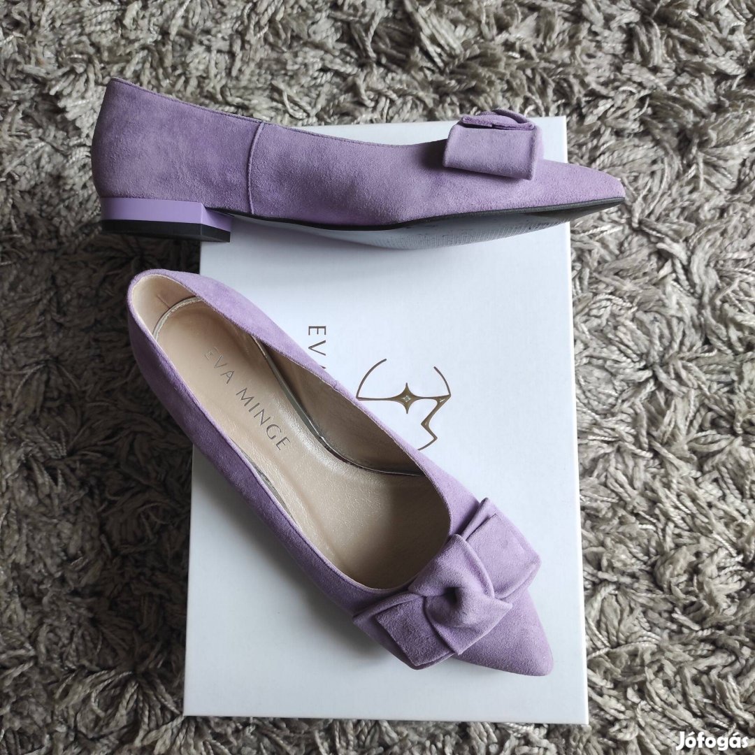 Lila velúr balerina