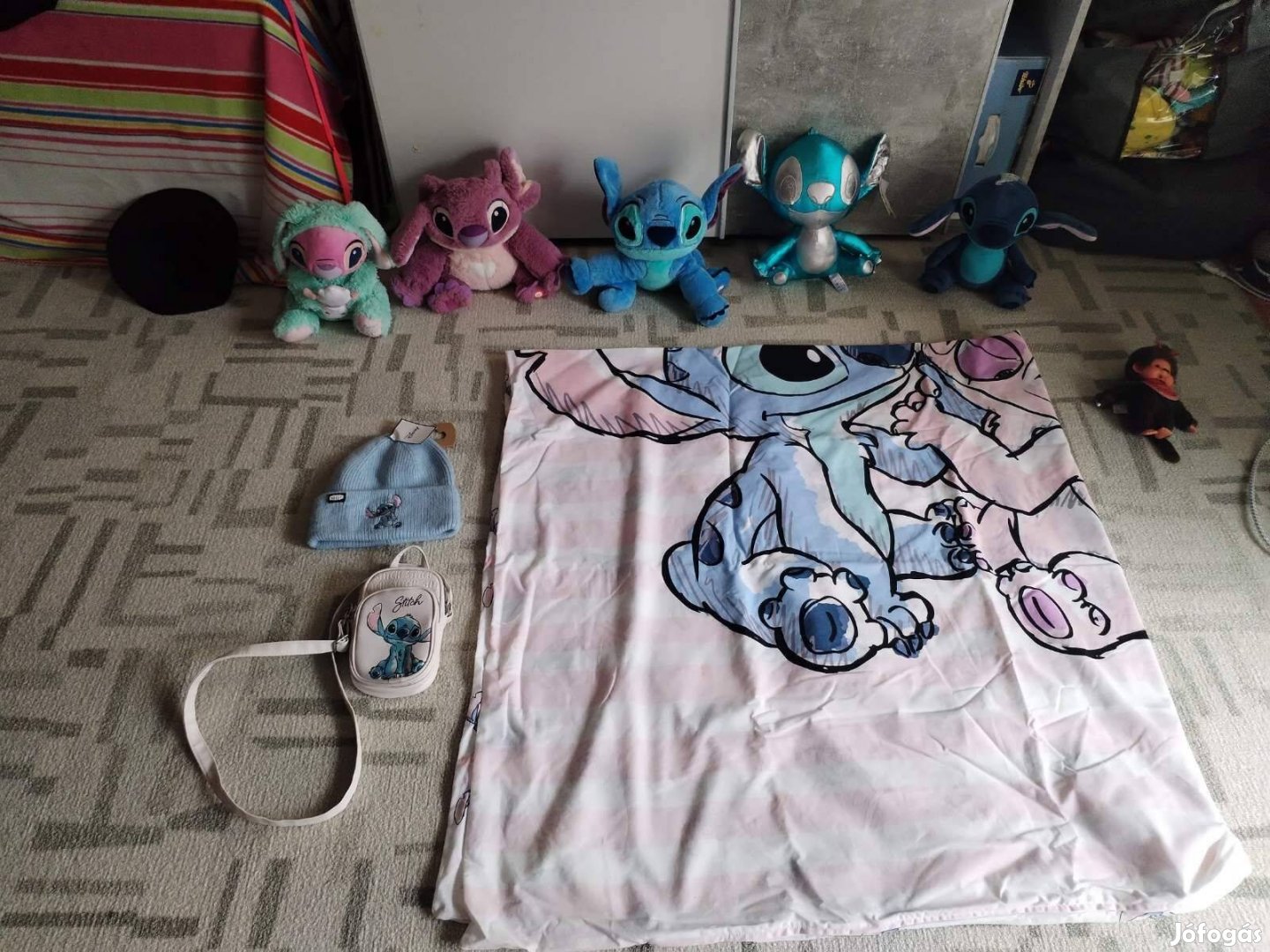 Lili and stitch plüss ágynemű jelmez kezeslábas pizsi táska sapka