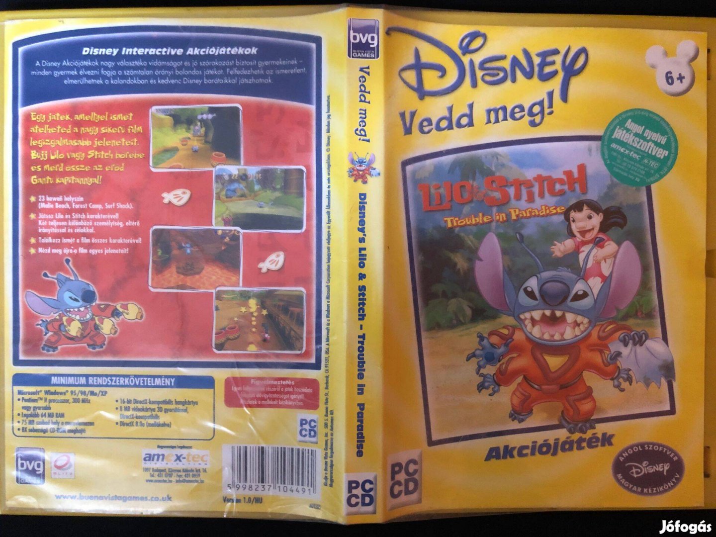 Lilo & Stitch Trouble In Paradise - Disney PC játék magyar kéziköny