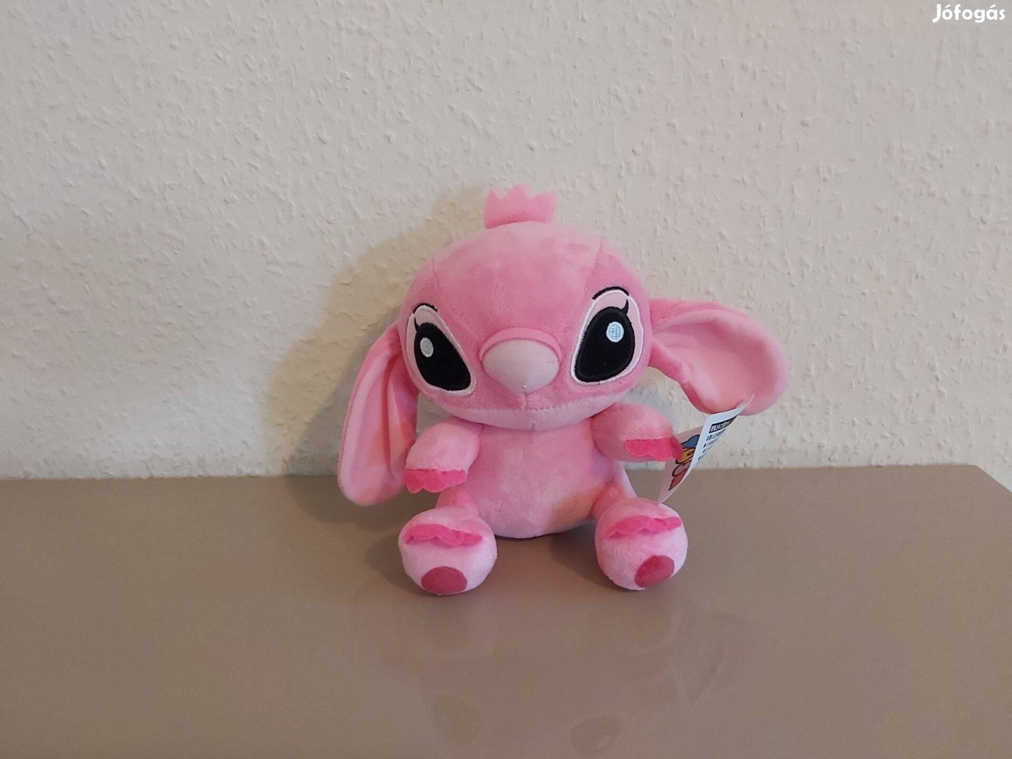 Lilo és Stitch Angel plüss 18cm +ajándék kulcstartó Új számlás készlet