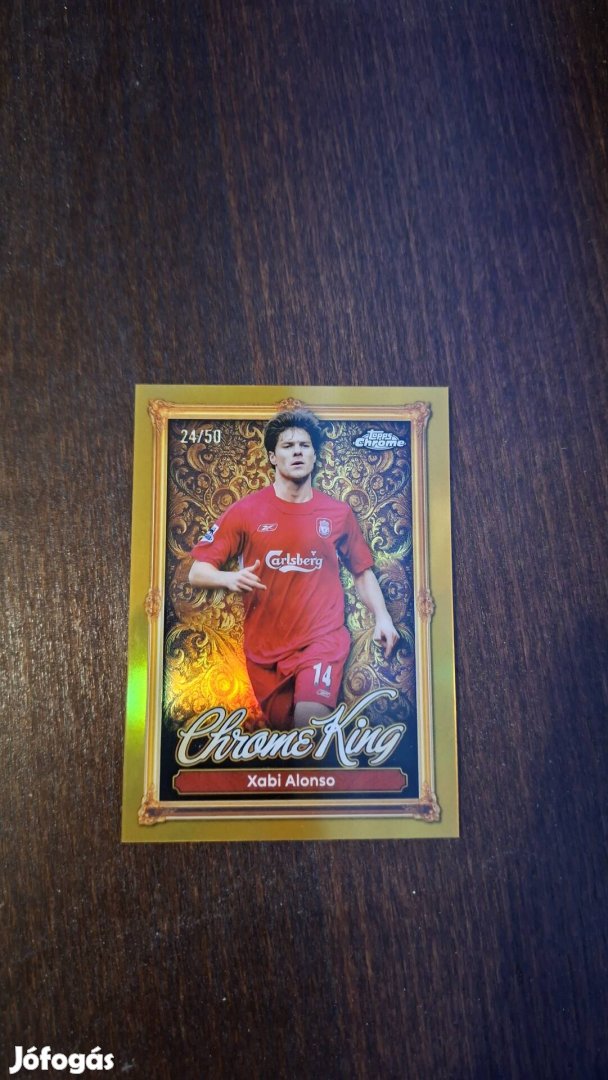 Limitált 2450 Xabi Alonso Chrome King Kártya Tökéletes