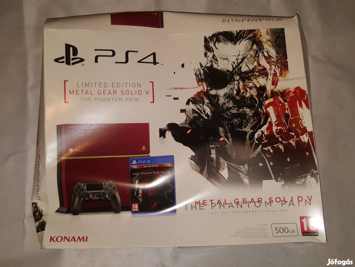 Limitált Ps4 Konzol Doboz Metal Gear