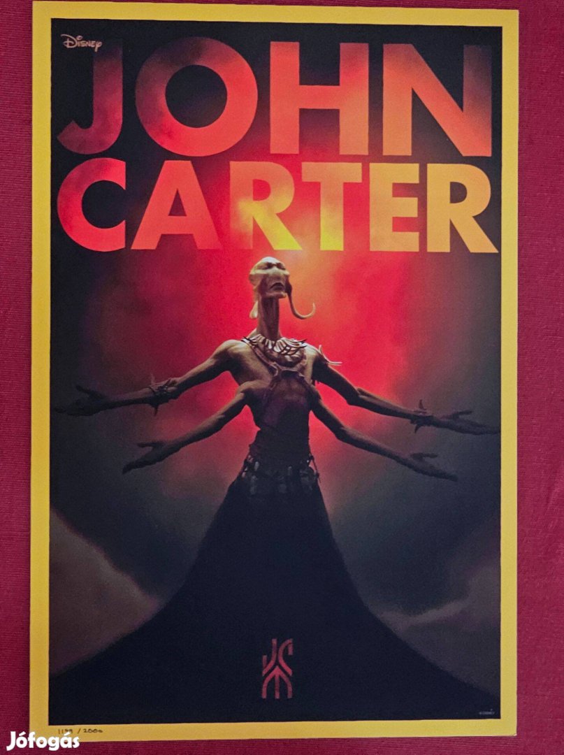 Limitált kiadású John Carter filmplakát - új