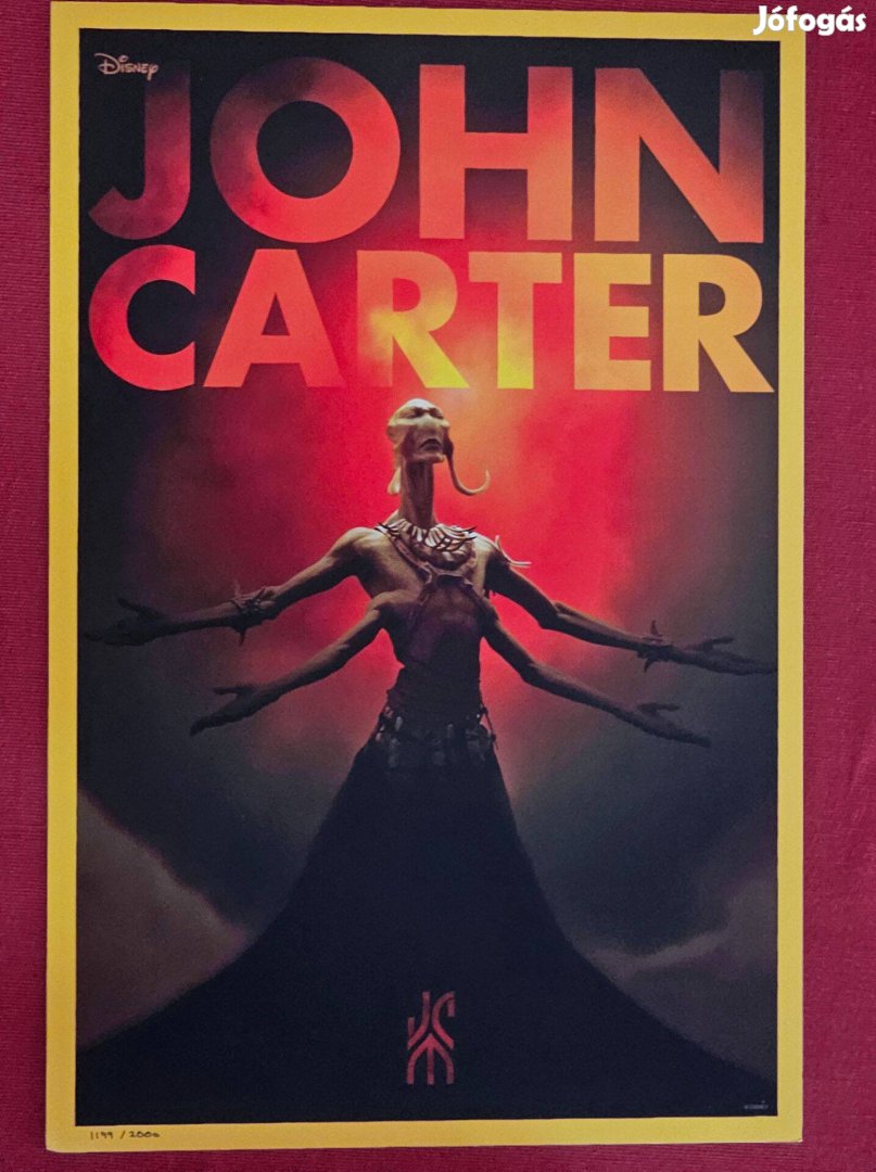 Limitált kiadású John Carter filmplakát - új