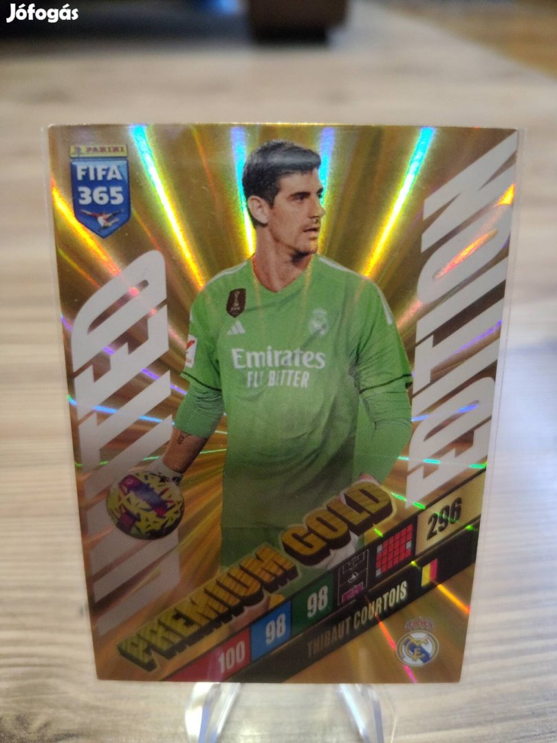 Limited Edition premium gold focis kártya Courtois eladó!