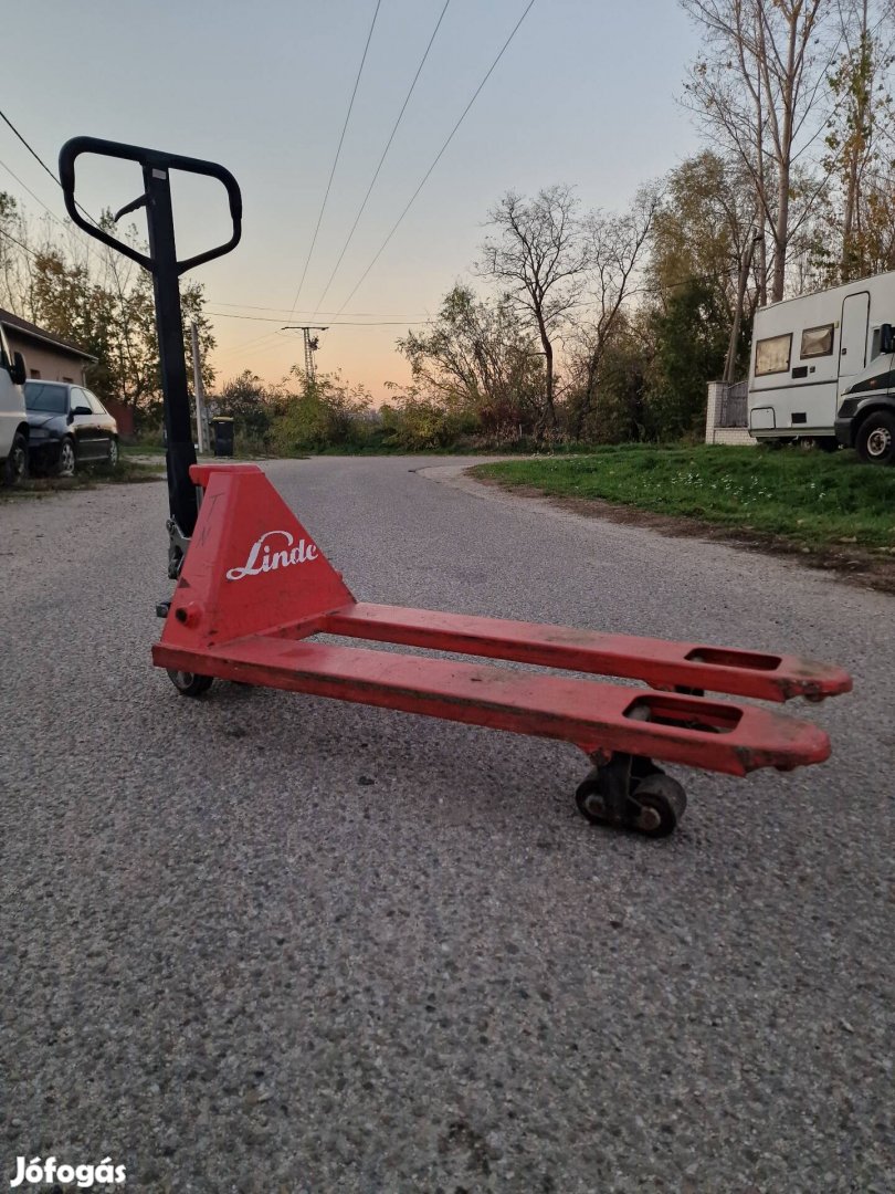 Linde 2500 kg teherbírású raklapemelő béka erősjancsi emelő