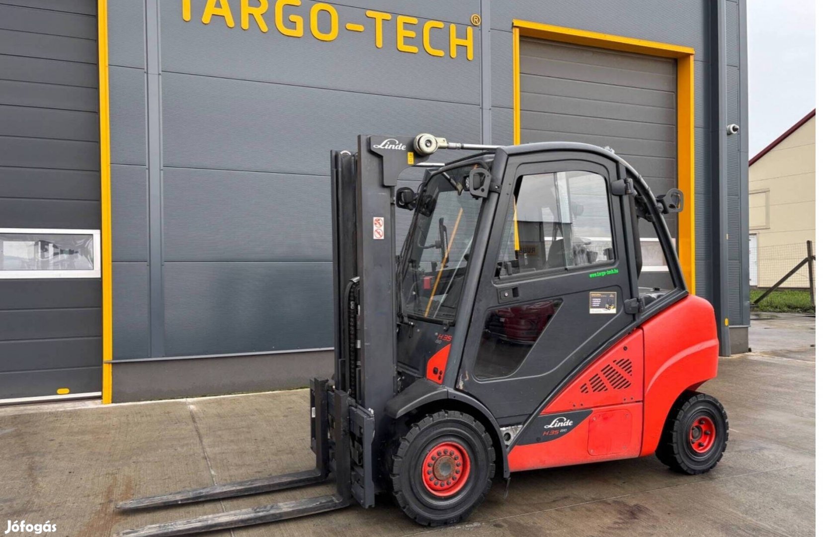 Linde 3,5 tonnás dízel targonca duplex oldalmozgató2018 mérleggel