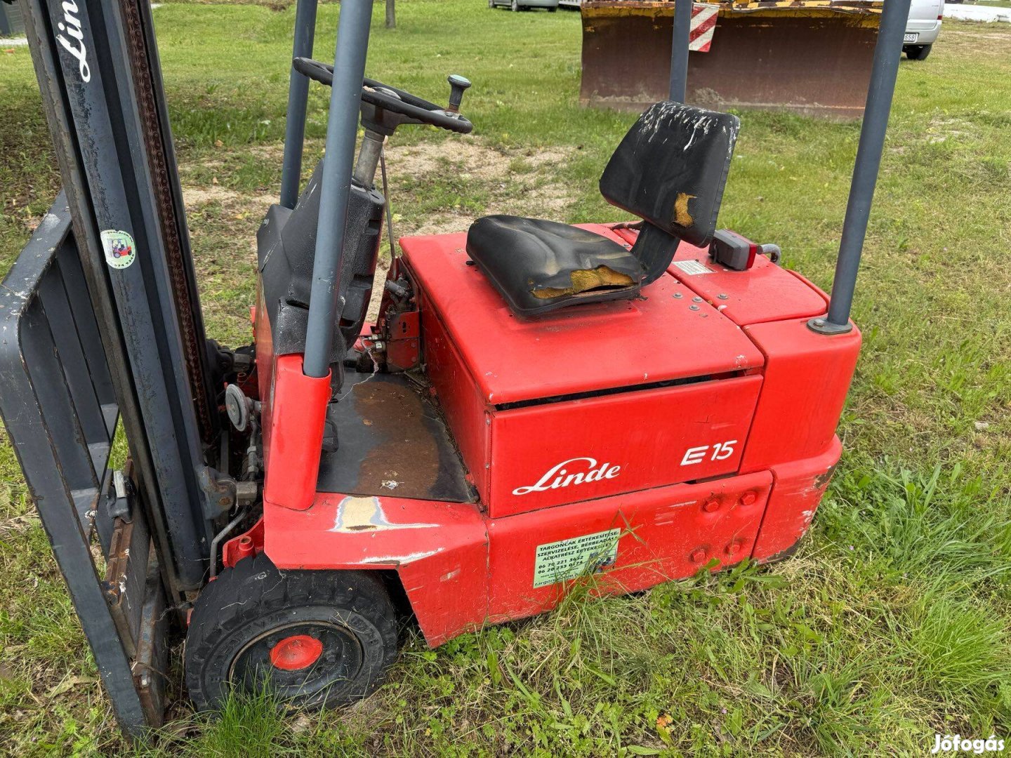 Linde E15 - nem működő targonca