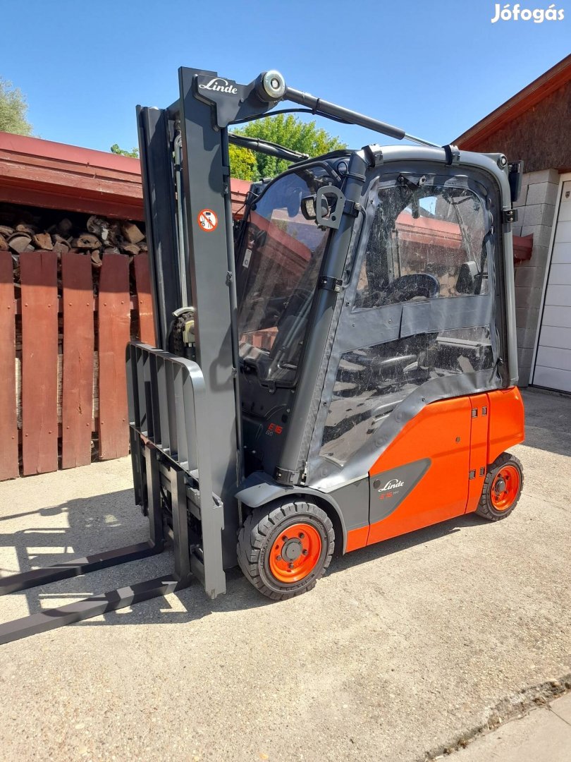 Linde E16 elektromos targonca 1250 üó.