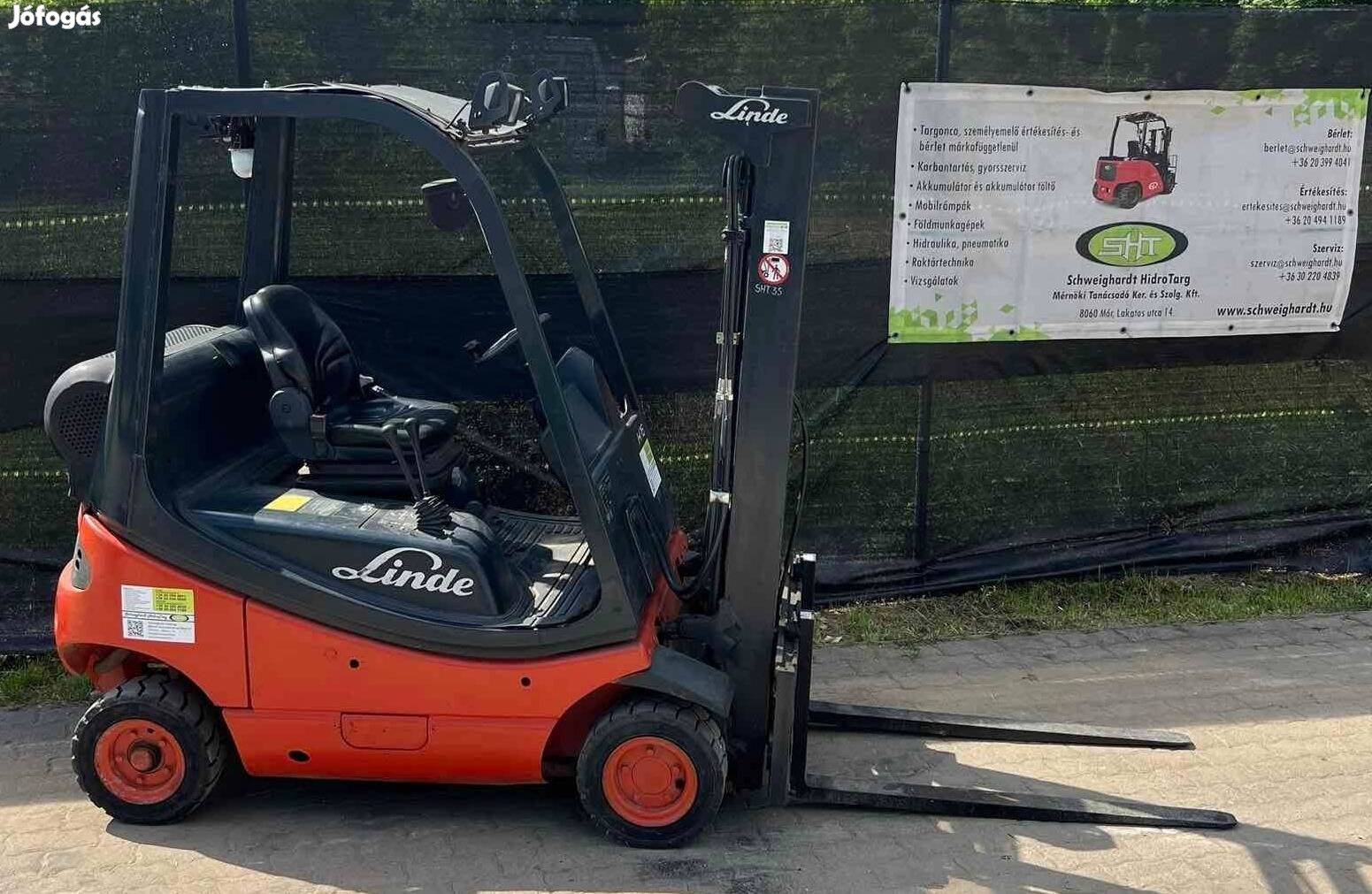 Linde H16T gázos targonca
