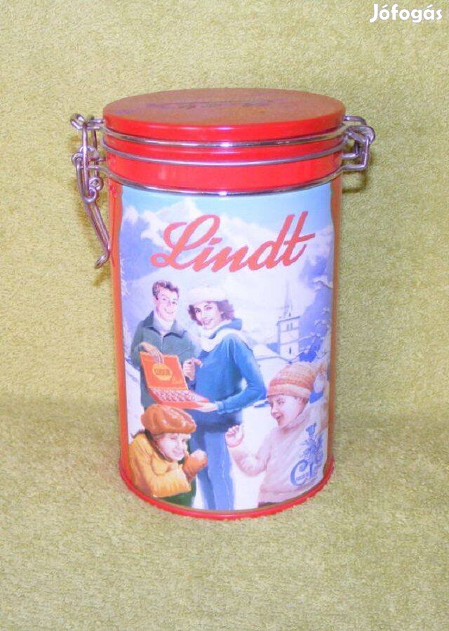 Lindt csatos fémdoboz