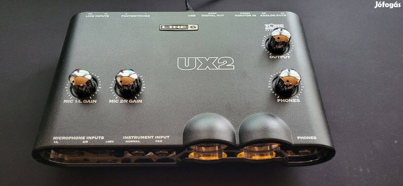 Line6 Pod Studio UX2 USB-s audió interfész külső hangkártya