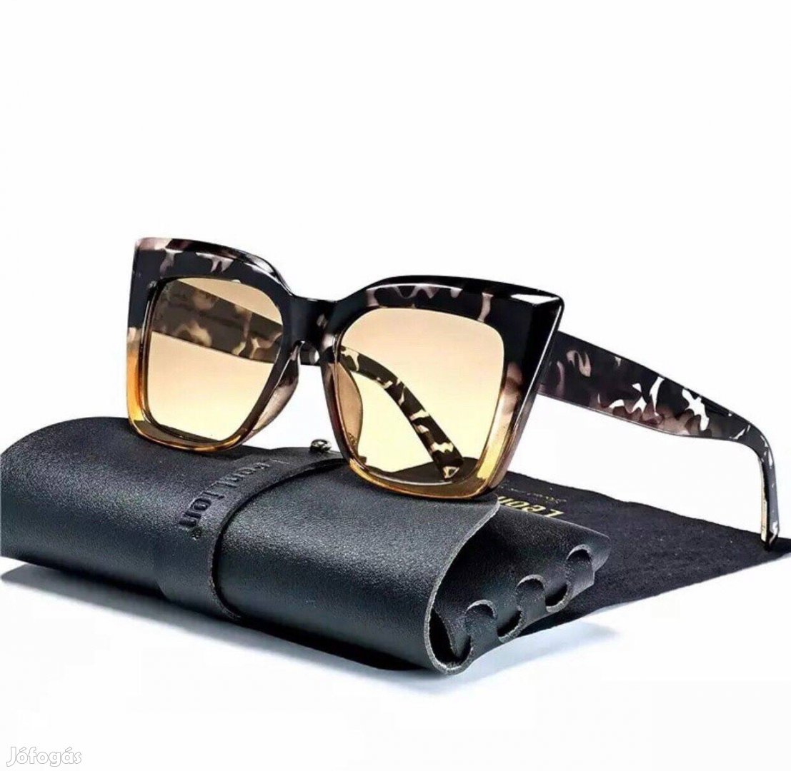 Linett felül leopárd mintás napszemüveg