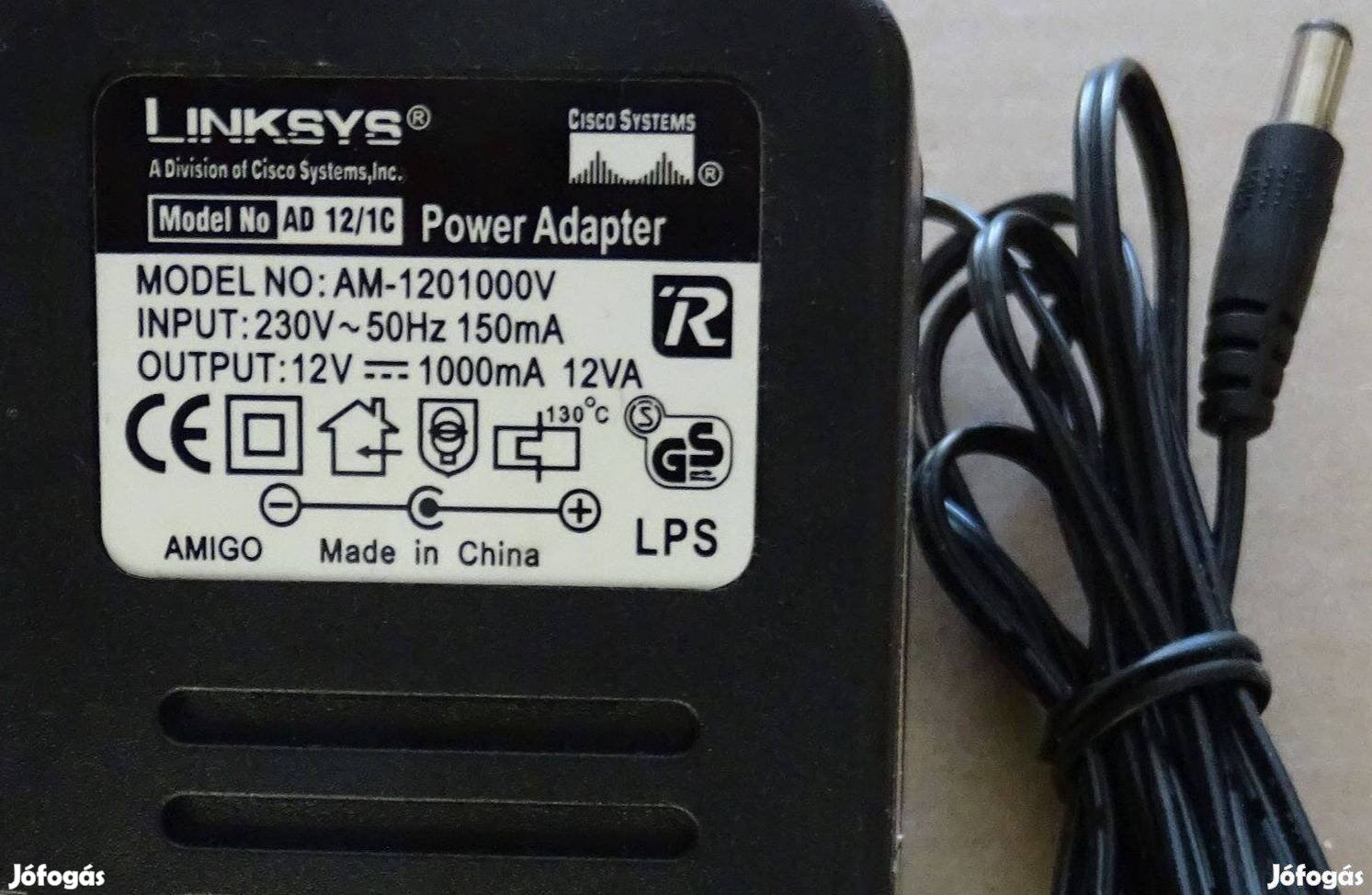 Linksys 12V-os DC adapter