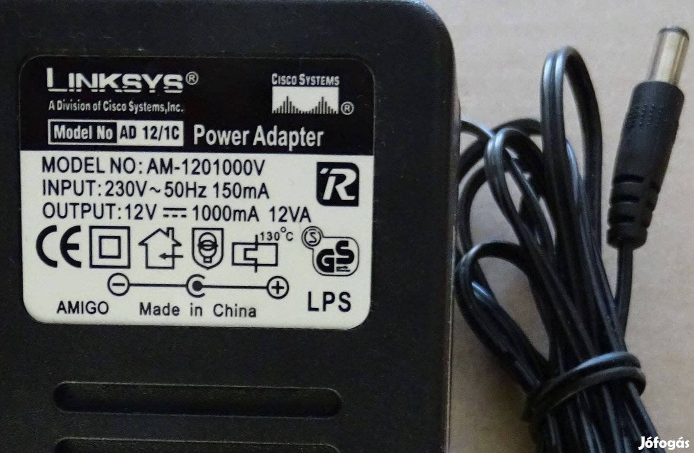 Linksys AC-DC 12V adapter