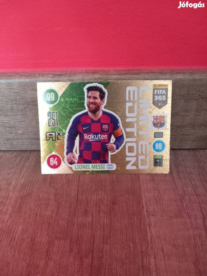 Lionel Messi 2021 Limited Editon Fifa 365 fociskártya focikártya