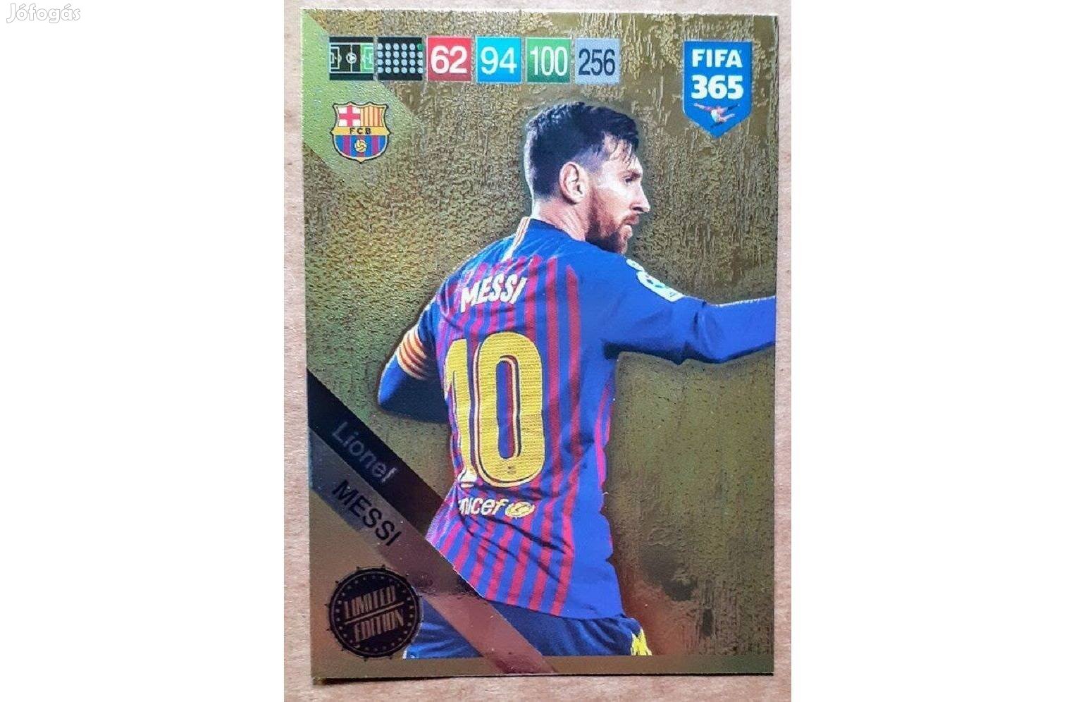 Lionel Messi Barcelona Limited focis kártya Panini FIFA 2019 Update