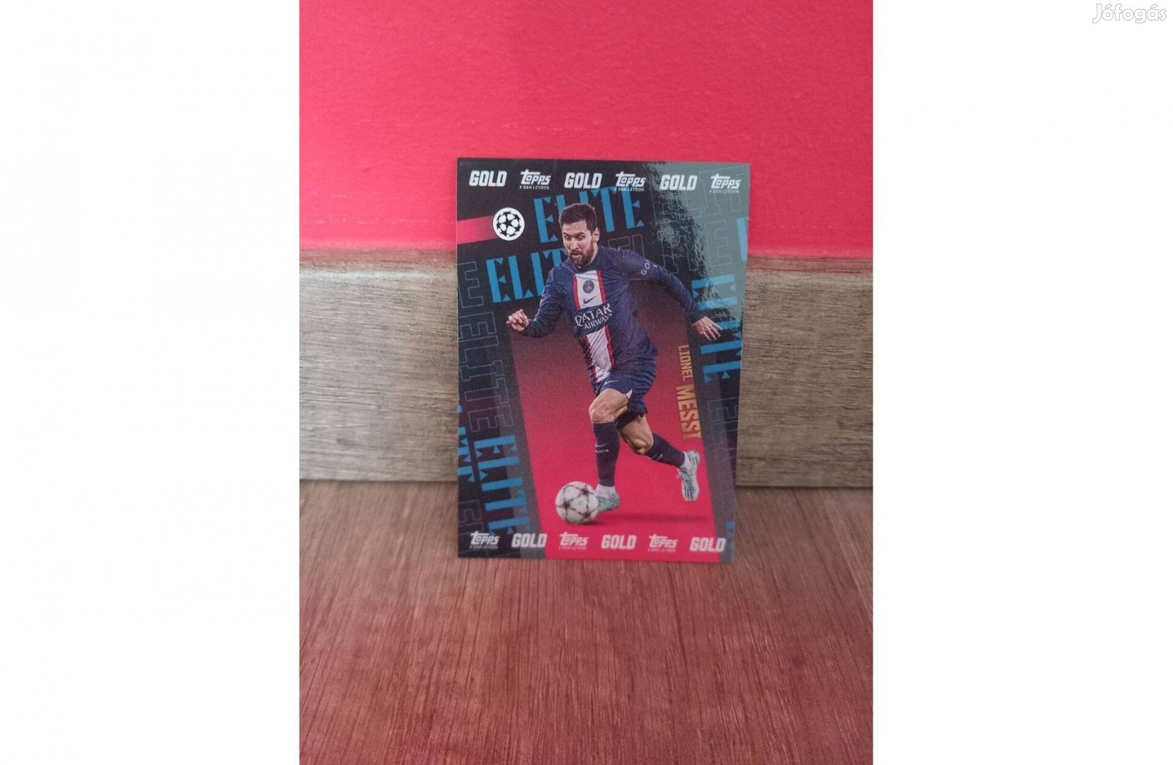 Lionel Messi Elite GOLD topps Champion League fociskártya focikártya