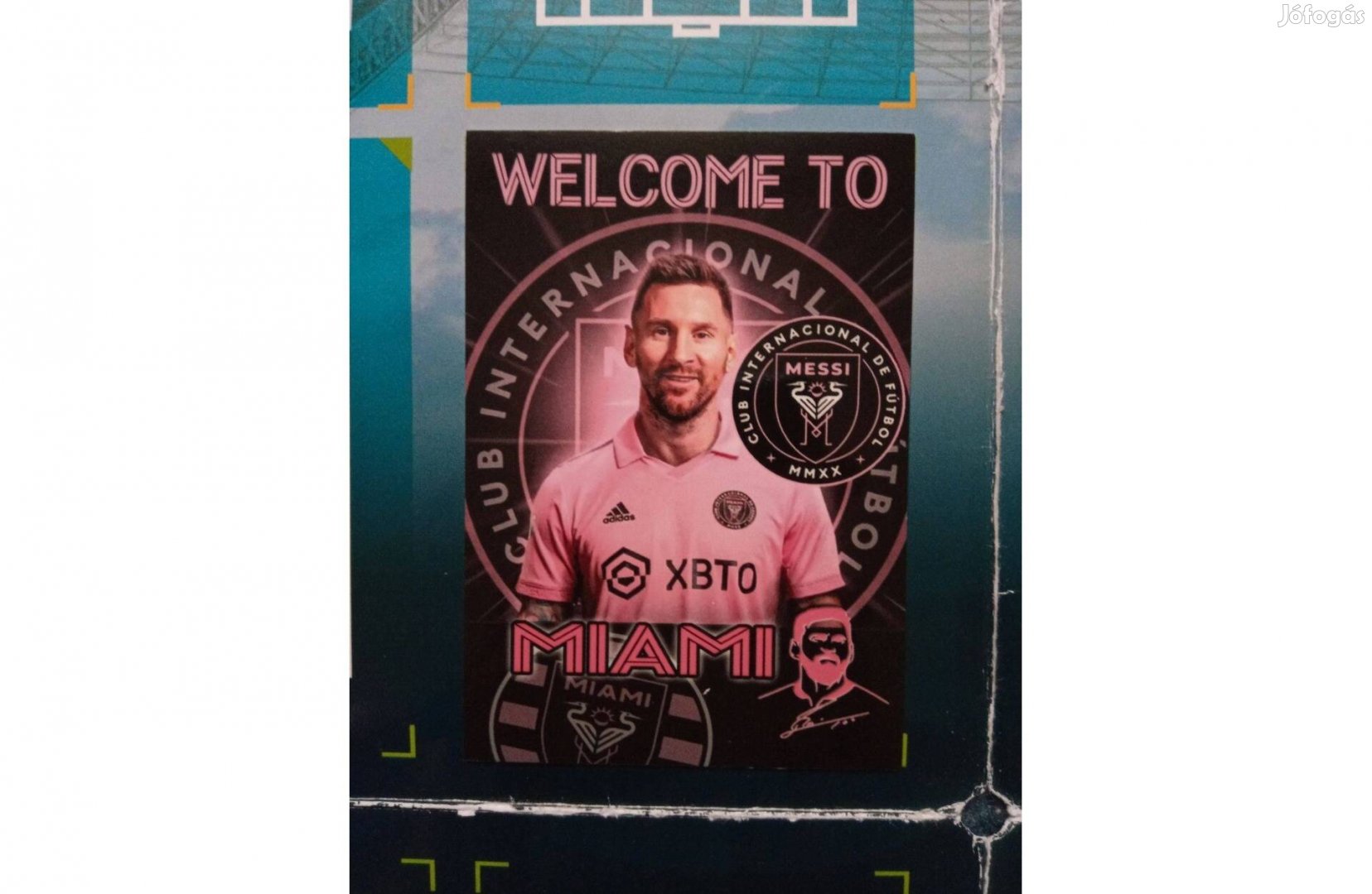 Lionel Messi Inter Miami rajongói focis kártya