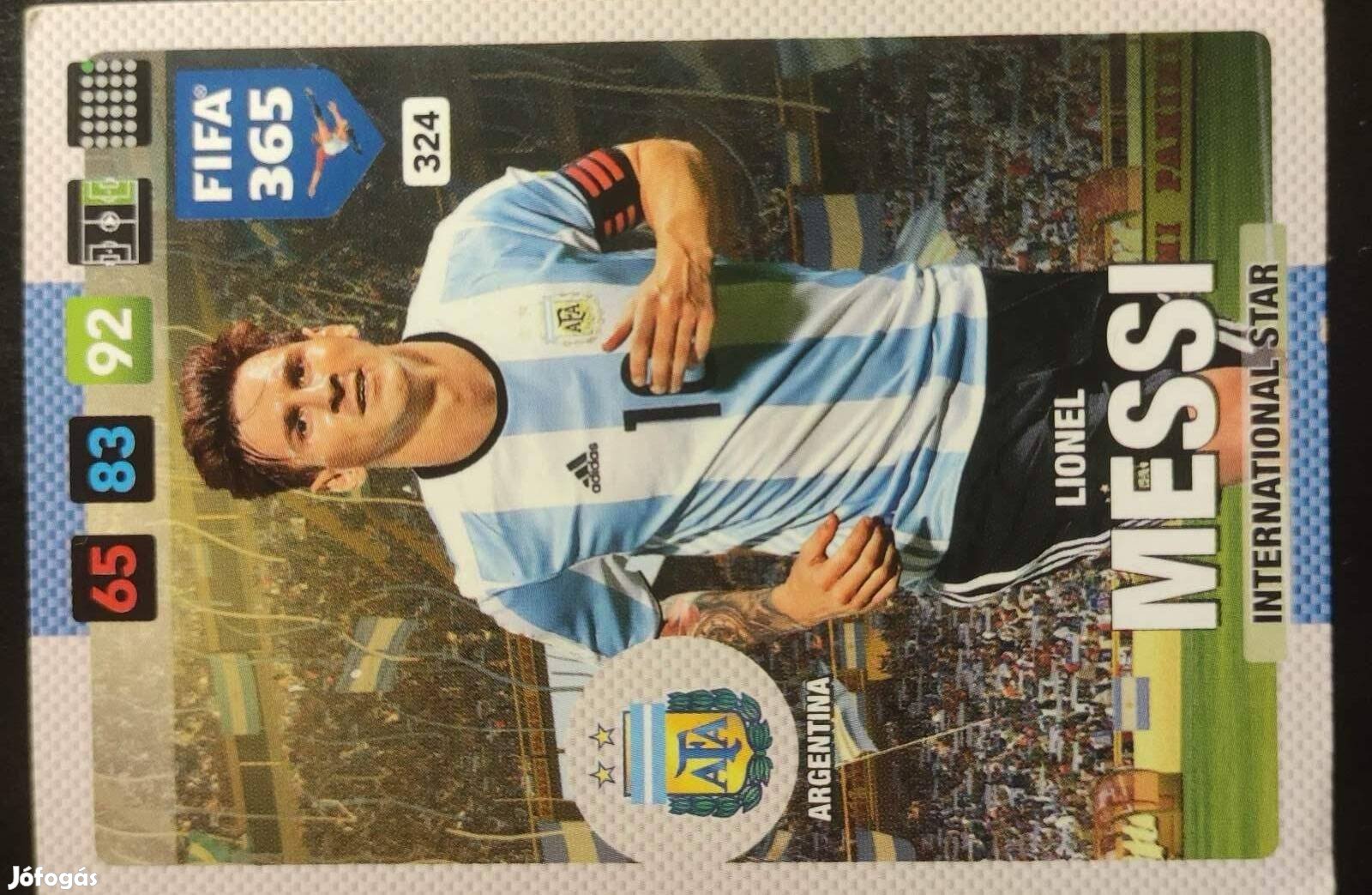 Lionel Messi Panini focis kártya / FIFA 365 / 2017