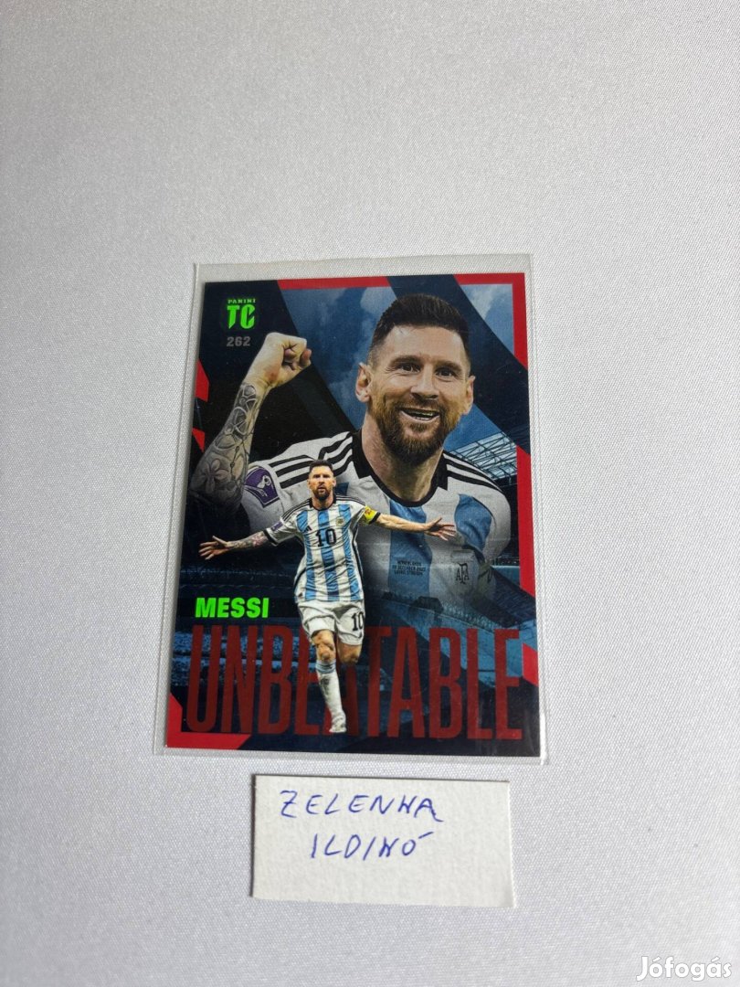 Lionel Messi Red Parallel focis kártya