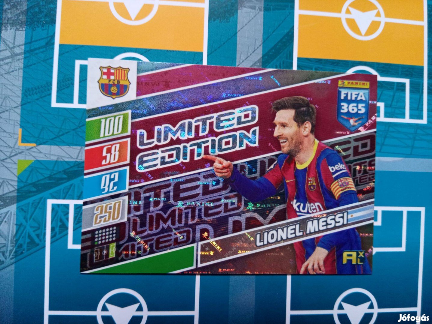 Lionel Messi FC Barcelona Panini Fifa 365 2022 Limited