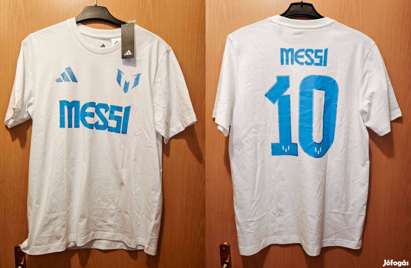 Lionel Messi eredeti adidas fehér póló