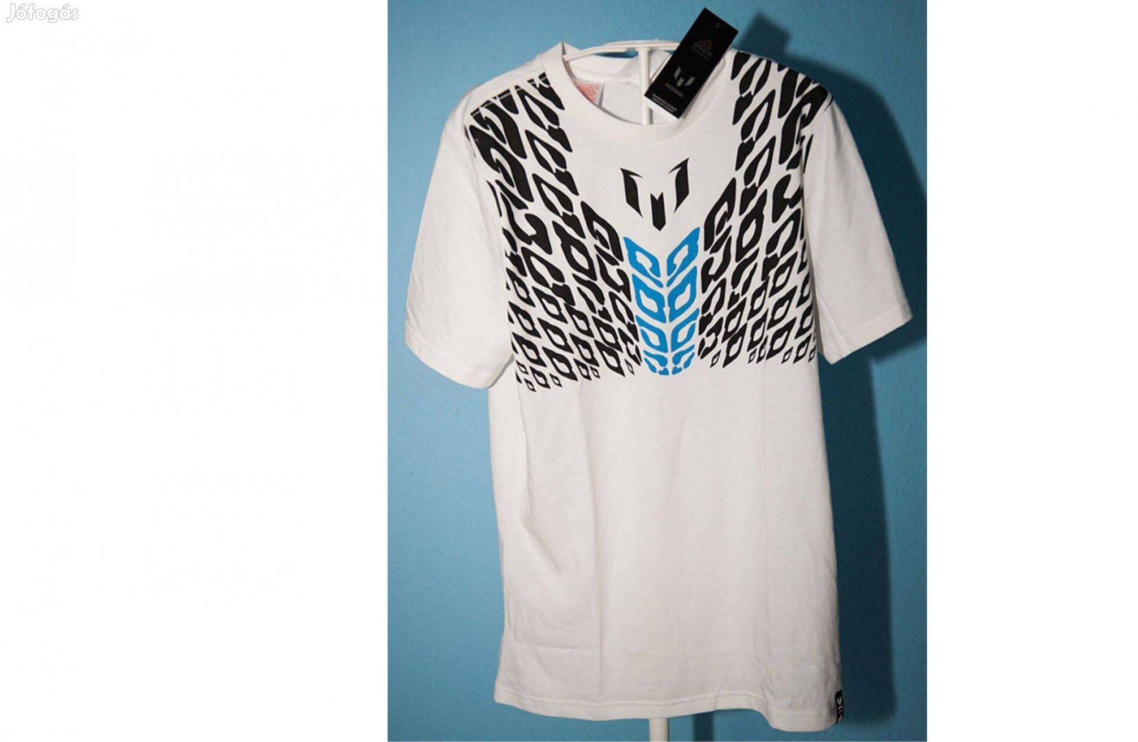Lionel Messi fehér eredeti, új adidas gyerek poló ( XL, 176)
