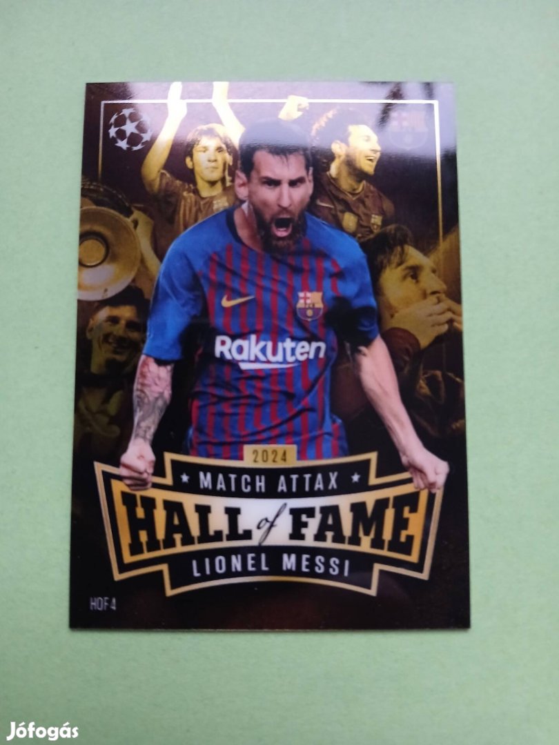 Lionel Messi ritka Match Attax kártya 