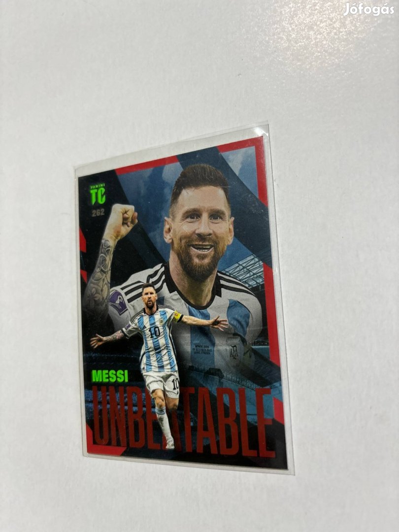 Lionel Messi unbeatable Red Parallel focis kártya