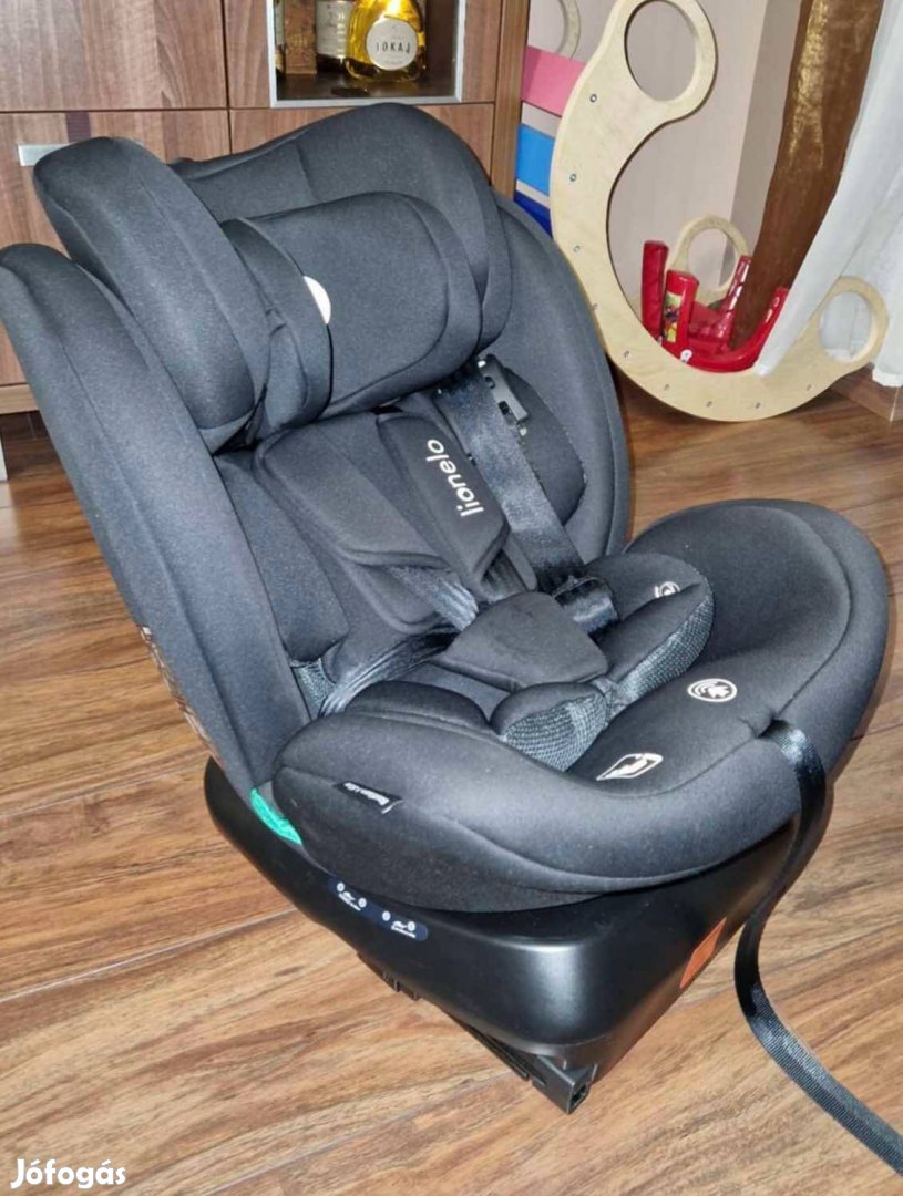Lionelo Bastiaan i-Size - Fekete gyerekülés - Isofix