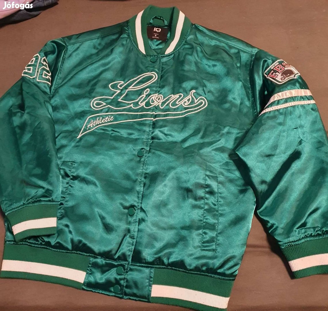 Lions NFL szatén varsity bomber dzseki baseball kabát