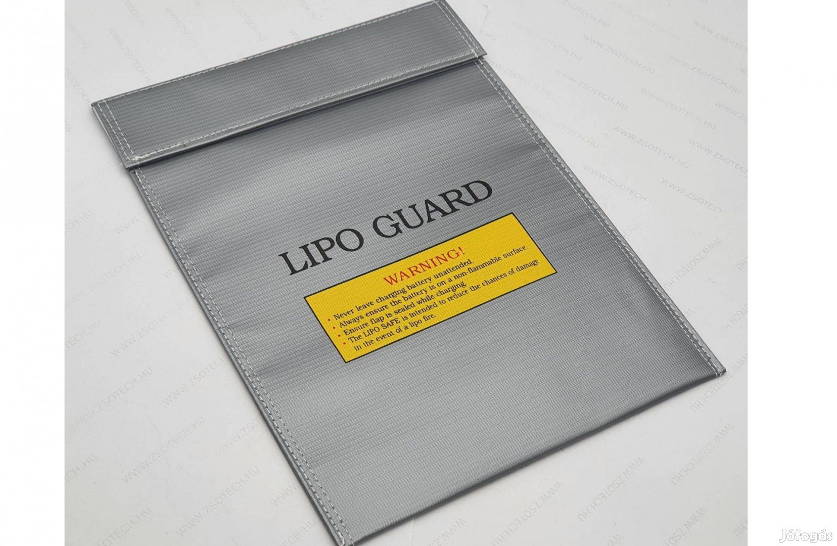 Lipo tűzálló táska tasak akkumulátor töltéshez etetőhajó 230x300mm