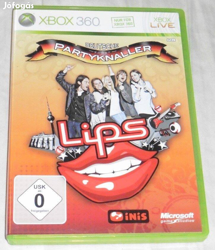 Lips Deutsche Partyknaller (Karaoké, éneklős) Gyári Xbox 360 Játék